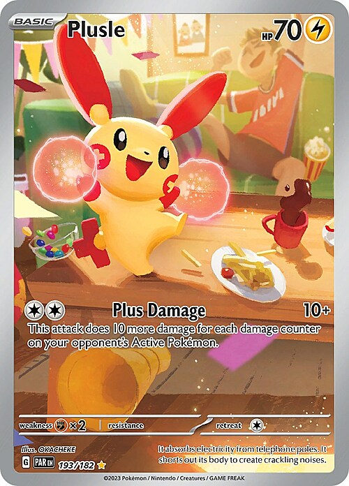 Plusle Card Front