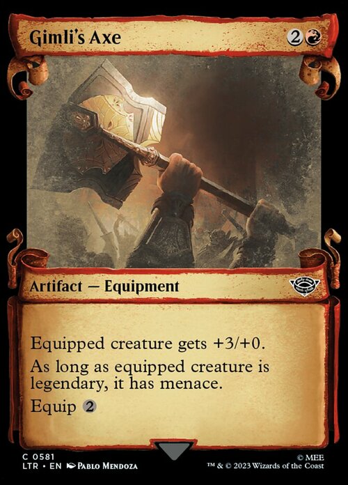 Gimli's Axe Card Front