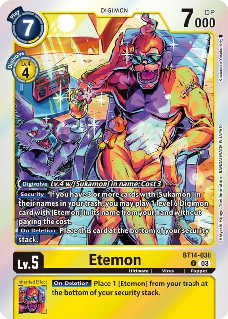 Etemon Card Front