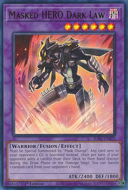 Masked HERO Dark Law Card Front