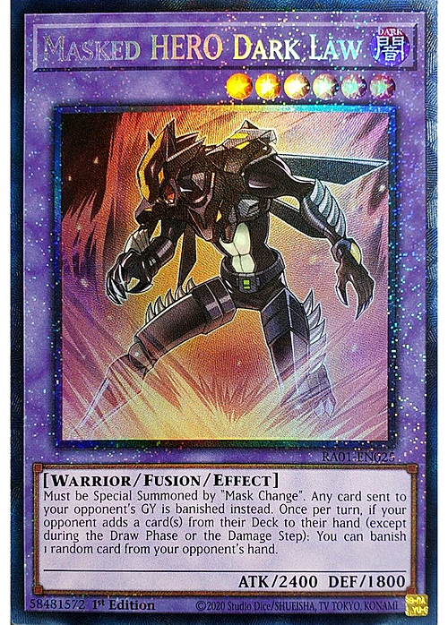 Masked HERO Dark Law Card Front