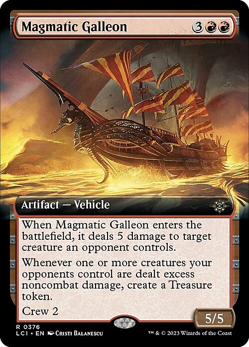 Magmatic Galleon Card Front