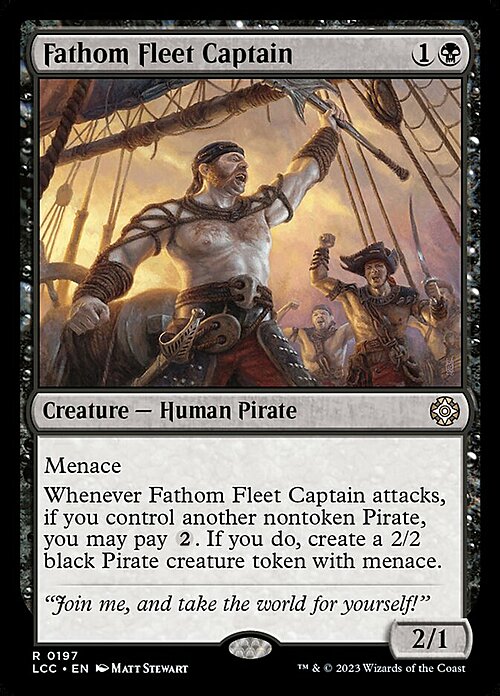 Fathom Fleet Captain Card Front