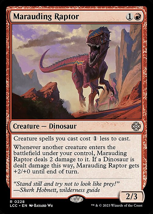 Marauding Raptor Card Front