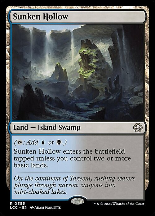 Sunken Hollow Card Front