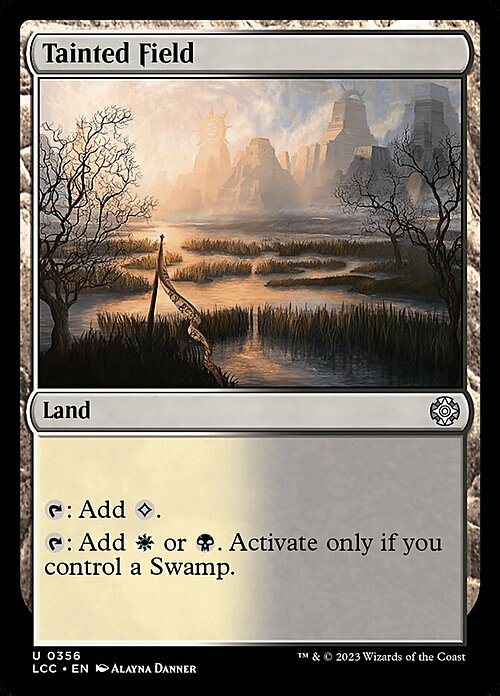 Tainted Field Card Front