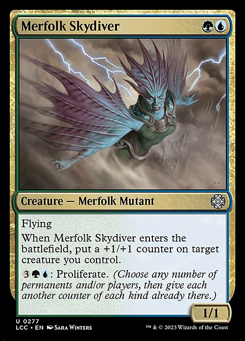 Merfolk Skydiver Card Front