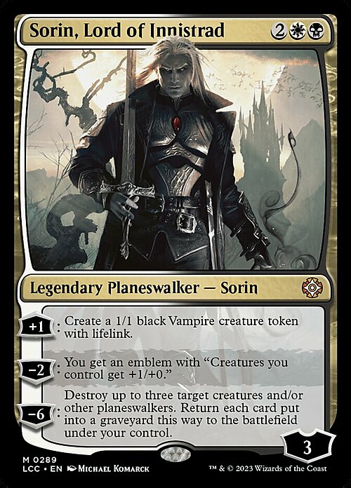 Sorin, Lord of Innistrad Card Front