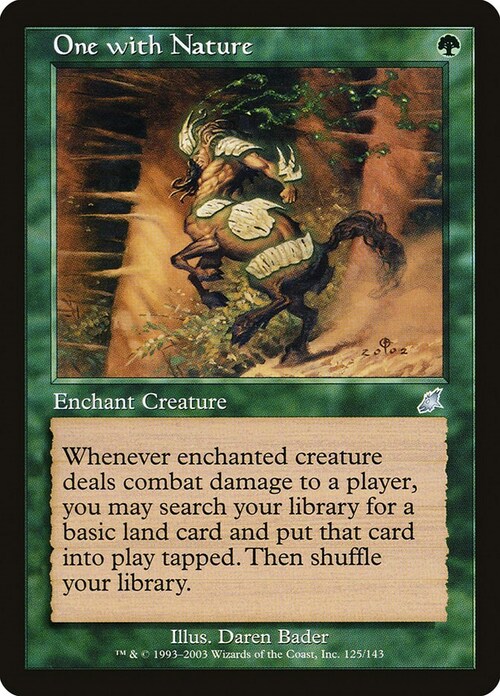 One with Nature Card Front