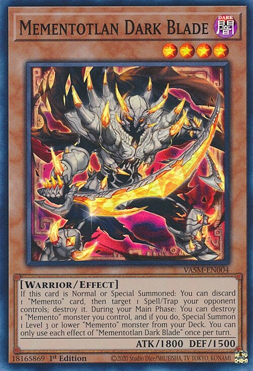 Mementotlan Dark Blade Card Front