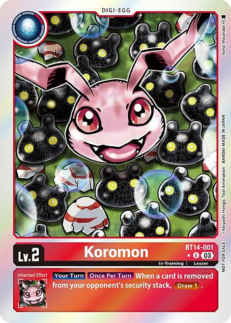 Koromon Card Front