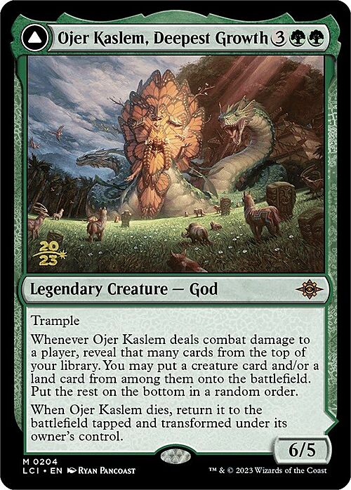 Ojer Kaslem, Deepest Growth // Temple of Cultivation Card Front