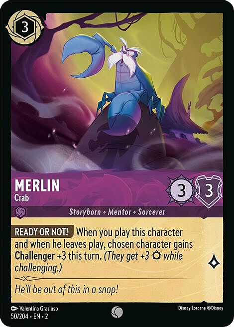 Merlin - Crab Card Front