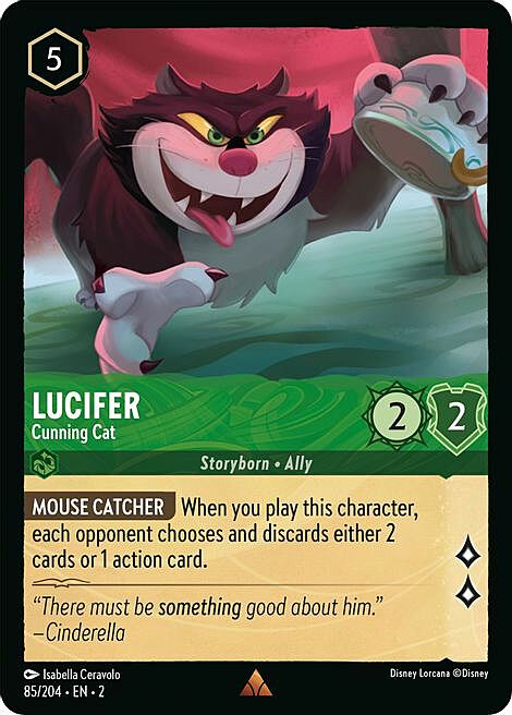 Lucifer - Cunning Cat Card Front