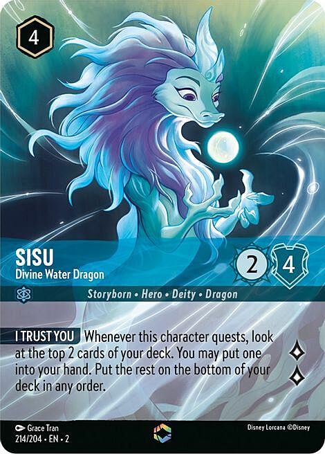 Sisu - Divine Water Dragon Card Front