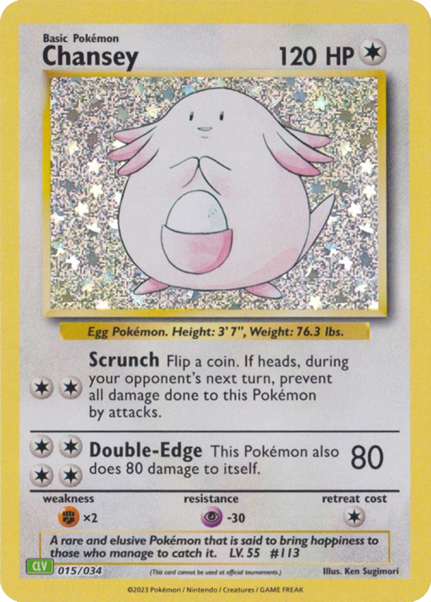 Outlet Pokemon Chansey EX