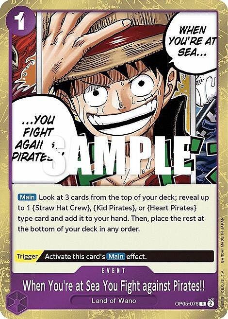 When You're at Sea You Fight against Pirates!! Card Front