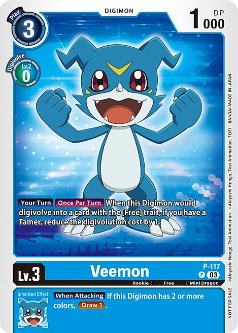 Veemon Card Front