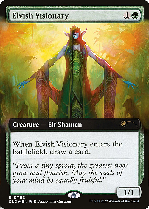 Elvish Visionary Card Front