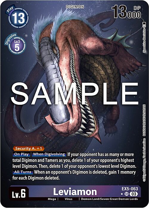 Leviamon Card Front