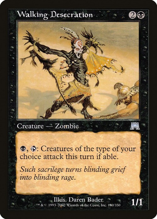 Walking Desecration Card Front