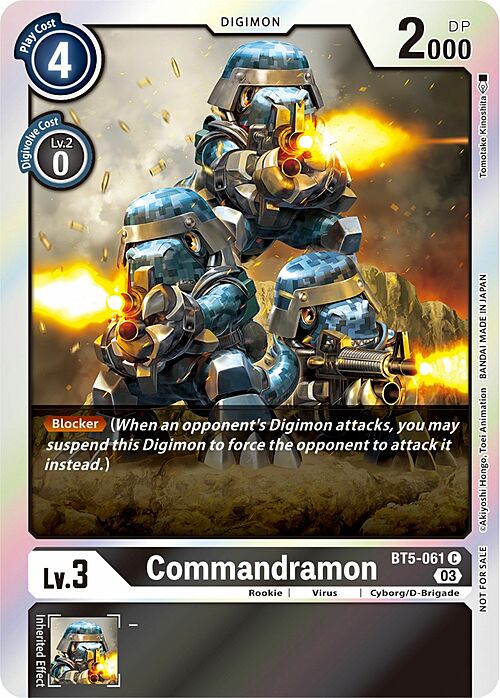 Commandramon Card Front