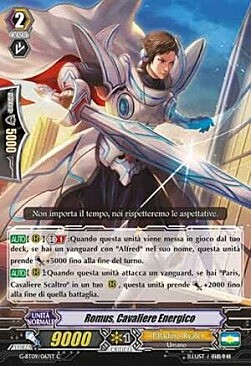 Energetic Knight, Romus Card Front