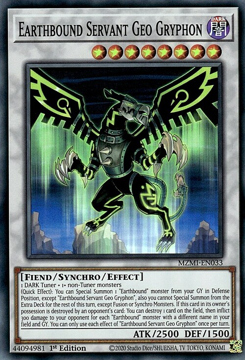 Earthbound Servant Geo Gryphon Card Front