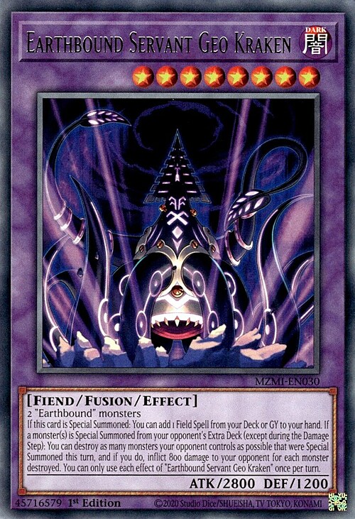 Earthbound Servant Geo Kraken Card Front