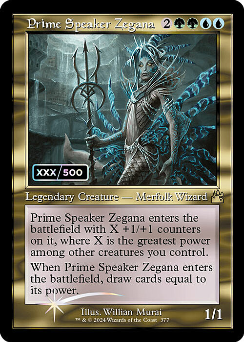 Prime Speaker Zegana Card Front