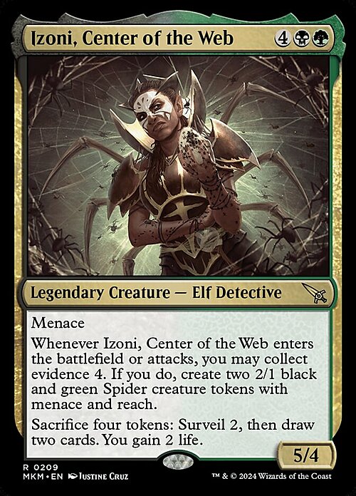 Izoni, Center of the Web Card Front