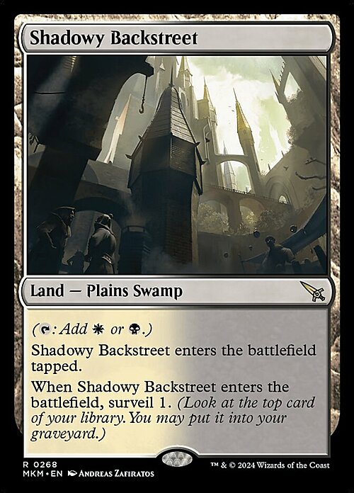 Shadowy Backstreet Card Front