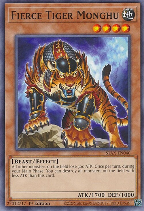 Fierce Tiger Monghu Card Front