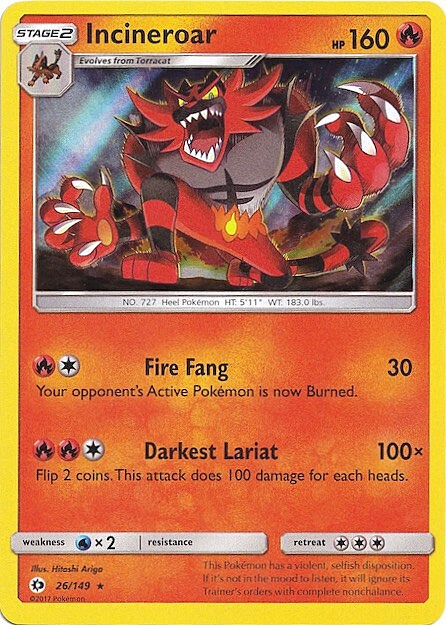 Incineroar Card Front