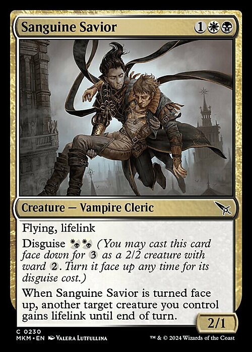 Sanguine Savior Card Front