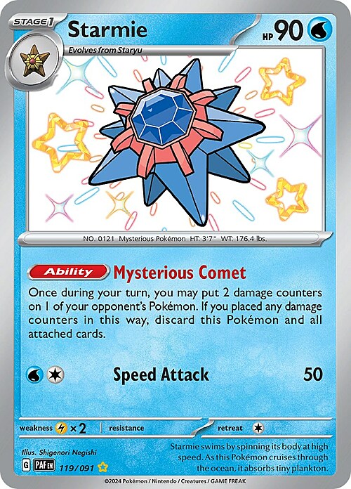 Starmie Card Front