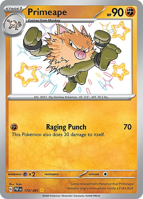 Primeape Card Front