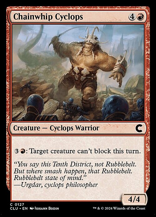 Chainwhip Cyclops Card Front