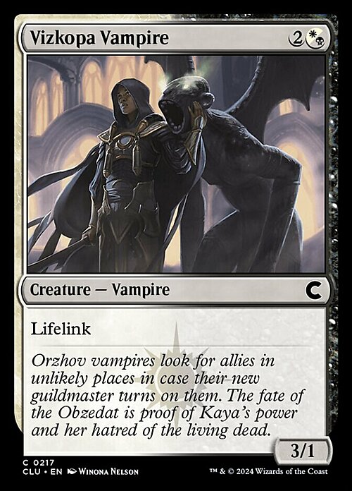 Vizkopa Vampire Card Front