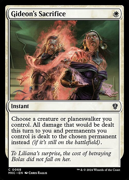 Gideon's Sacrifice Card Front