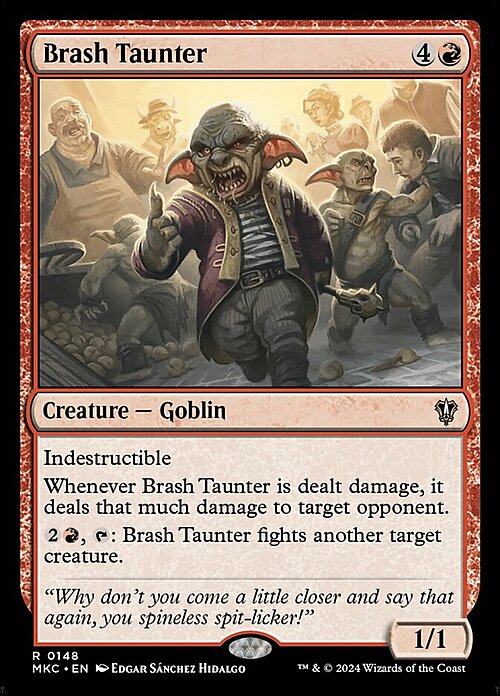 Brash Taunter Card Front