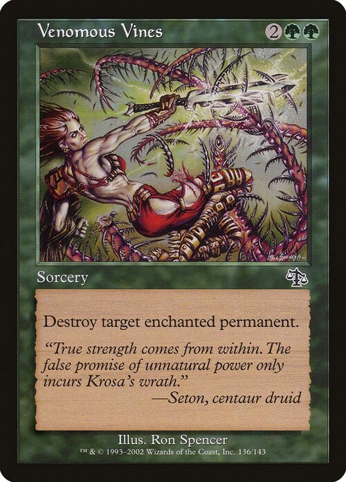 Venomous Vines Card Front