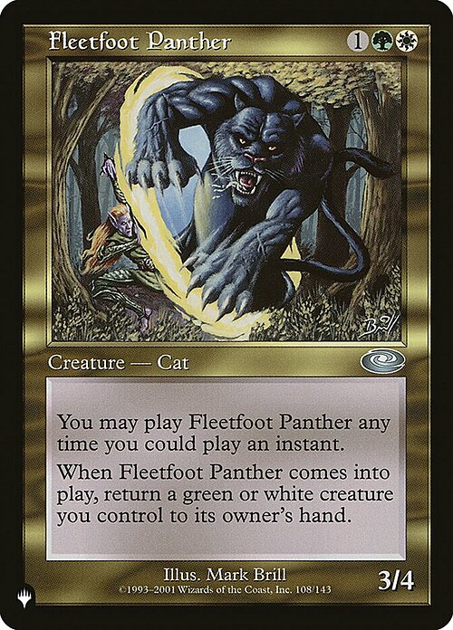 Fleetfoot Panther Card Front