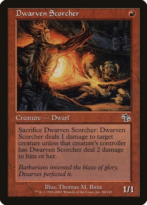 Dwarven Scorcher Card Front