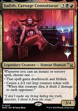 Judith, Carnage Connoisseur Card Front