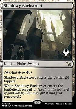 Shadowy Backstreet Card Front