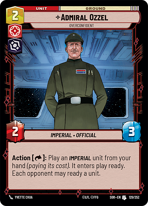 Admiral Ozzel Overconfident Card Front