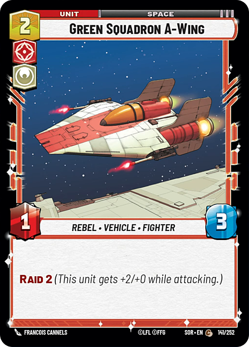 Green Squadron A-Wing Card Front