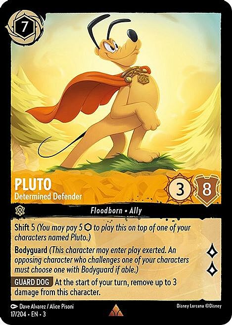 Pluto - Determined Defender Card Front