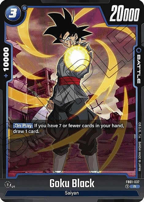 Goku Black Card Front